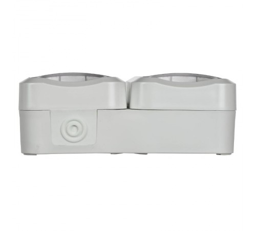 TORS Розетка 2-ая с з/к кр. гориз. 16А IP55 TS322 белый  TS-R26-16-55-G-K01  IEK