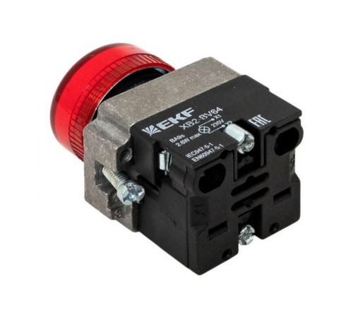 Лампа сигнальная BV64 красная EKF PROxima  xb2-bv64  EKF