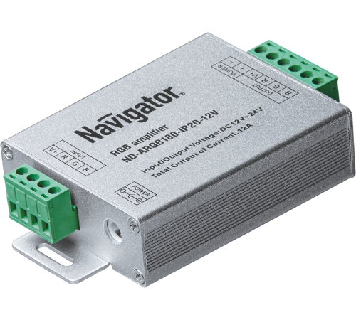 Усилитель сигнала для светодиодной ленты LED ND-ARGB180-IP20-12V 180/360Вт 12/24В IP20  71494  Navigator