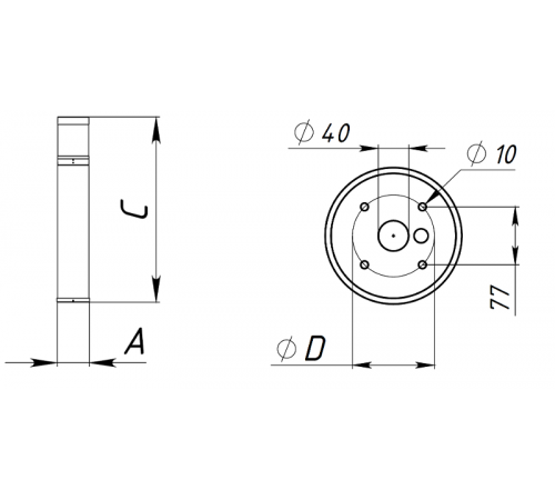 Светильник светодиодный TERES G2 20W 840 RAL9005  1583000230  Световые Технологии