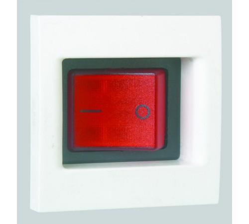 Simon Connect Выключатель двухполюсный с подсветкой, 16А, K45, белый  KL04-9  Simon