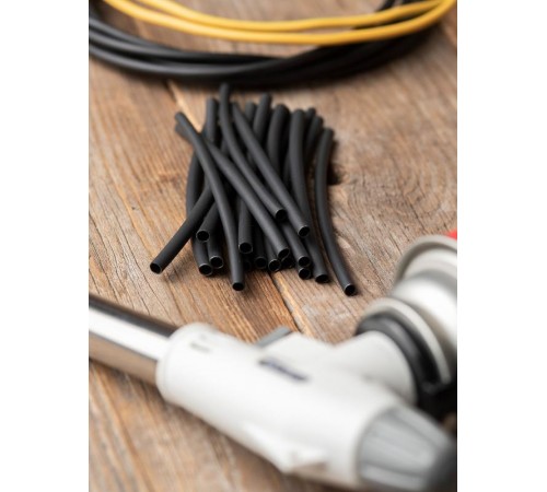 Термоусаживаемая трубка ТУТк с клеевым слоем нг 3/1 черная в отрезках по 1м EKF PROxima  tut-k3-b  EKF