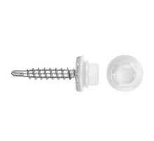 Саморез КР св. 4,8х35 RAL-9003 (ярко-белый) (250 шт) - ведро ( 1,415 кг)  127875  Tech-KREP