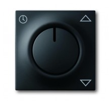 Плата центральная (накладка) для комфортного механизма жалюзи 6419 U, серия impuls, цвет черный-бархат  6430-0-0378   2CKA006430A0378  ABB