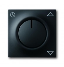 Плата центральная (накладка) для комфортного механизма жалюзи 6419 U, серия impuls, цвет черный-бархат  6430-0-0378   2CKA006430A0378  ABB