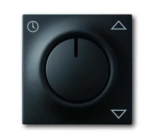 Плата центральная (накладка) для комфортного механизма жалюзи 6419 U, серия impuls, цвет черный-бархат  6430-0-0378   2CKA006430A0378  ABB