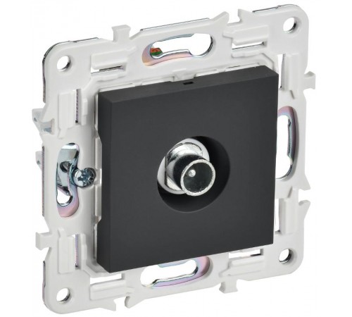 SKANDY Розетка TV проходная SK-A17G графит  SK-A10-P-K53  IEK