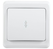 ВЕГА белый Выключатель 1-клавишный проходной 10А ВСп10-1-0-ВБ  EVV12-K01-10-DM  GENERICA