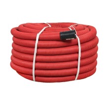 Труба гофрированная двустенная ПНД d 50 с зондом (50 м) красная PROxima  tg2st-50-50m  EKF