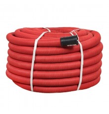 Труба гофрированная двустенная ПНД d 50 с зондом (50 м) красная PROxima  tg2st-50-50m  EKF