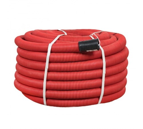 Труба гофрированная двустенная ПНД d 50 с зондом (50 м) красная PROxima  tg2st-50-50m  EKF