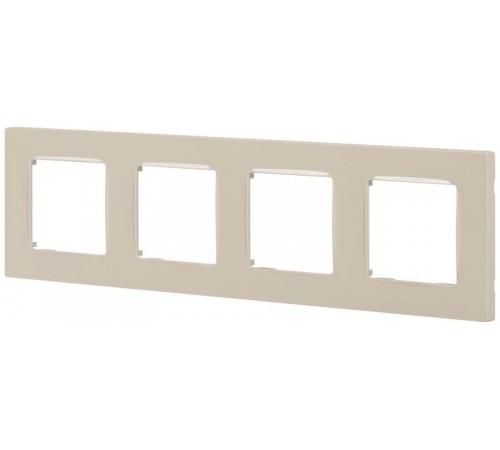 Рамка для розеток и выключателей  Серия 12 12-5204-02 на 4 поста, Классик, слоновая кость  Б0067749  ЭРА