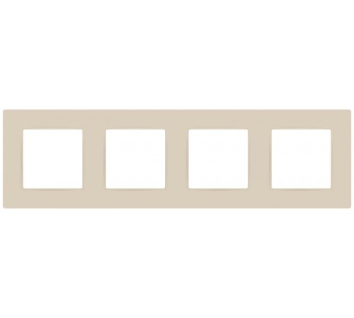 Рамка для розеток и выключателей  Серия 12 12-5204-02 на 4 поста, Классик, слоновая кость  Б0067749  ЭРА