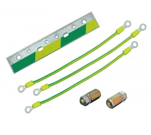 Комплект заземления WZ-7240-A0-00-000 для шкафов Z-BOX (шина заземления, кабеля заземления двери и боковых стенок, элементы крепежа)  360517  Zpas