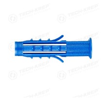 Дюбель распорный Чапай 6х30 шипы+усы (полипропилен) (30 шт) - пакет ( 0,021 кг)  111128  Tech-KREP