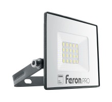 Прожектор светодиодный 20W 6400K IP65 AC220-240V/50Hz, черный, LL-1000  41538  FERON