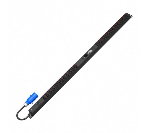Блок распред. питания SMARTWATT PDU P-series 0U-MI-1P32A-SMB-2CB-24C13-24C39-UL-3M-IEC309  4512020450071  SMARTWATT