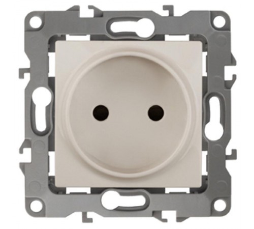 Розетка 12-2105-02 2P, 16АХ-250В,  слоновая кость  Б0018255  ЭРА
