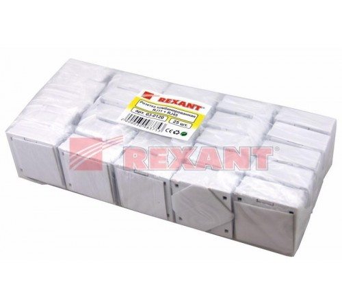 Комбинированная розетка RJ-45(8P-8C) + RJ-11(6P-4C), внешняя  03-0120  REXANT