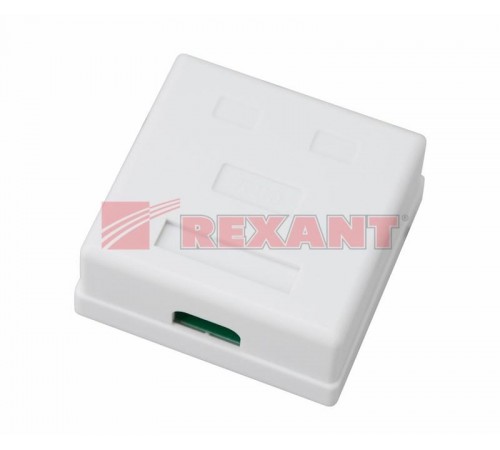 Комбинированная розетка RJ-45(8P-8C) + RJ-11(6P-4C), внешняя  03-0120  REXANT
