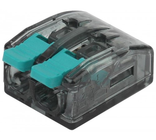 Аксессуары для клемм NO-224-46 ЭРА Клемма компактная серии 412 с рычагом, 2 отверстия, 0,5-4 мм2 (у  Б0043964  ЭРА