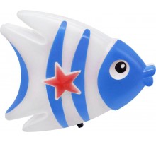 Ночник светодиодный NLA 05-FB РЫБКА синяя с выключателем 230В  4690612029030  IN HOME