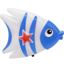 Ночник светодиодный NLA 05-FB РЫБКА синяя с выключателем 230В  4690612029030  IN HOME