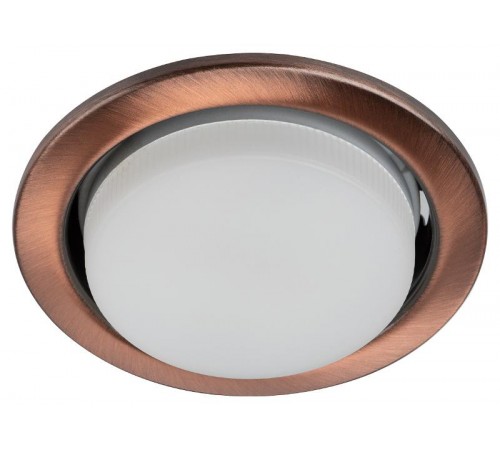 Светильник встраиваемый точечный под лампу GX53 KL35 SC /1 (к) 220V, 13W, медь  Б0048952  ЭРА