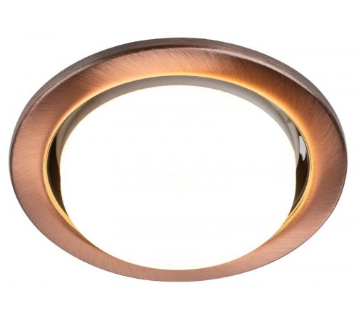 Светильник встраиваемый точечный под лампу GX53 KL35 SC /1 (к) 220V, 13W, медь  Б0048952  ЭРА