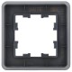 BRITE Рамка 1-ая РУ-1-2-Бр стекло графит RE  BR-M12-G-41-K53  IEK