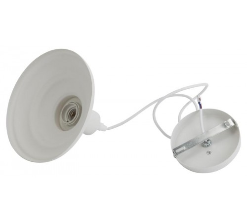 Светильник подвесной PL4 WH металл, E27, max 60W, d203 мм, шагрень белый  Б0037451  ЭРА