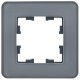 BRITE Рамка 1-ая РУ-1-2-Бр стекло графит RE  BR-M12-G-41-K53  IEK