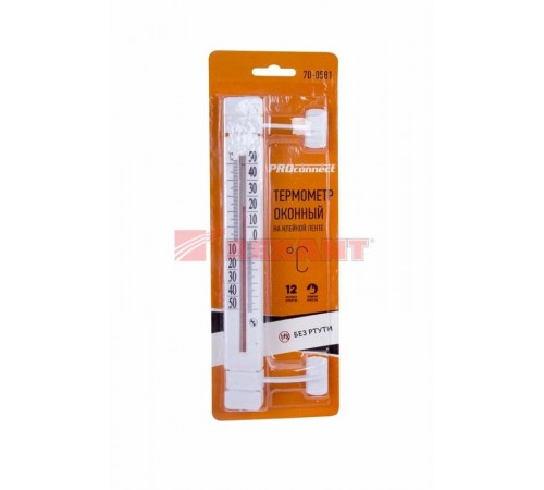 Термометр наружный оконный на клейкой ленте  70-0581  PROconnect