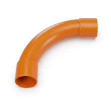 Соединитель угловой оранжевый d32 мм (15шт/135шт уп/кор)  PR13.1185  Промрукав