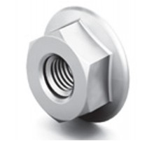 Гайка М8 ГОСТ 4161 со стопорным буртиком, класс прочности 8, гальван. цинк, 863973  ГМСБ-8.8-ГОСТ-ЭЦ   Ostec