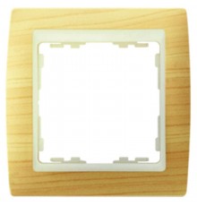 Simon 82 Рамка декоративная, 4 поста, S82, сосна-слоновая кость  82745-69  Simon