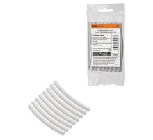 Набор трубок термоусаживаемых, не поддерживающих горение, клеевых, длиной 10 см ТТкНГ(3:1) "Моноцвет, белый 6,4/2,0 "  SQ0548-2805  TDM