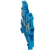 Винтовая клемма Viking 3 - однополюсная - 2 входа/2 выхода - шаг 6 мм - синий  037109  Legrand