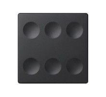 Сенсорный 6-кл выключатель с возможностью индивидуальной маркировки, графит  8000662-038  Simon