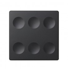 Сенсорный 6-кл выключатель с возможностью индивидуальной маркировки, графит  8000662-038  Simon