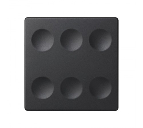 Сенсорный 6-кл выключатель с возможностью индивидуальной маркировки, графит  8000662-038  Simon