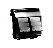 Компьютерная розетка RJ-45. кат.5Е (2 разъема АМР). черная. 2мод.  77643N  DKC