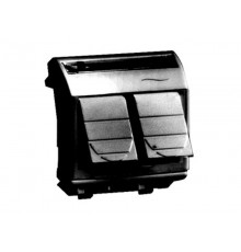 Brava черный розетка компьютерная RJ45 двойная категория 6e UTP 2мод  77452N  DKC