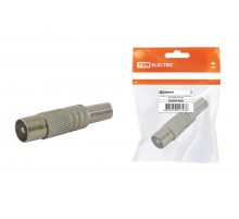 Штекер TV антенный металл с пружиной, инд. упаковка  SQ1809-0028  TDM