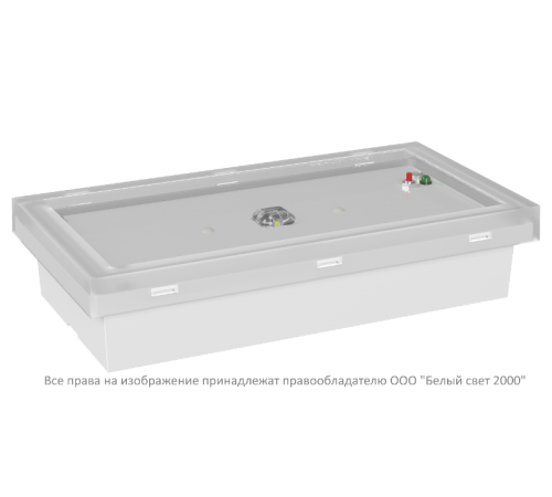 Указатель аварийный светодиодный BS-VOLNA-83-L2-INEXI2 2,6Вт 3ч IP44 непостоянный накладной встраиваемый  a15849 Белый свет