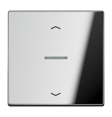 Клавиша для KNX кнопки с окошком и символами "стрелки", 1 группа; металл; хром  GCR101KO5P  Jung