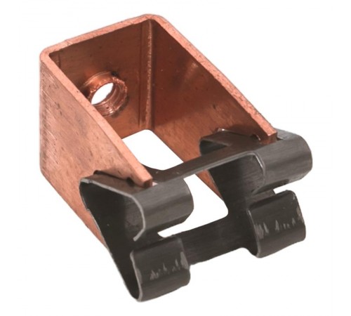 Держатель токоотвода металлический 35мм, L=20мм, Ni/Сu EKF PROxima   lp-d2115-20-cu   EKF