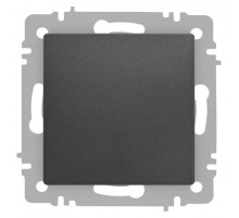 Выключатель Intro Accent 6-101-07 , 10А-250В, IP20, СУ, AL/CU, графит  Б0063459  Intro