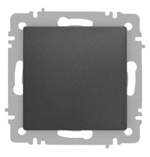 Выключатель Intro Accent 6-101-07 , 10А-250В, IP20, СУ, AL/CU, графит  Б0063459  Intro