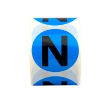 Маркировка шин DKC, 20мм, N, синий  SL-D20-N-BL  DKC